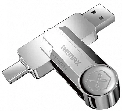 Флеш-карта Remax РХ-817 USB-AUSB-C Silver 256GB
